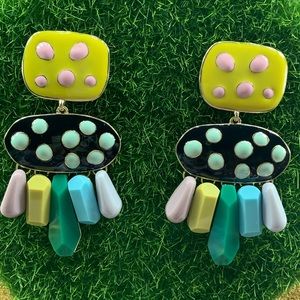 Pastel multicolored -Stone Earrings!! 😍😍😍